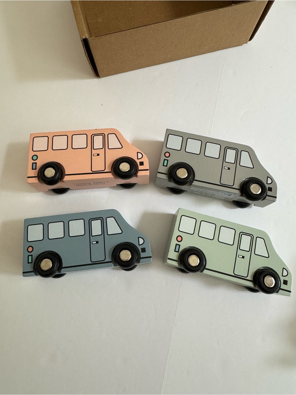 Excellerations Wooden Play Trucks Set of 4 NIB Preschool Toy